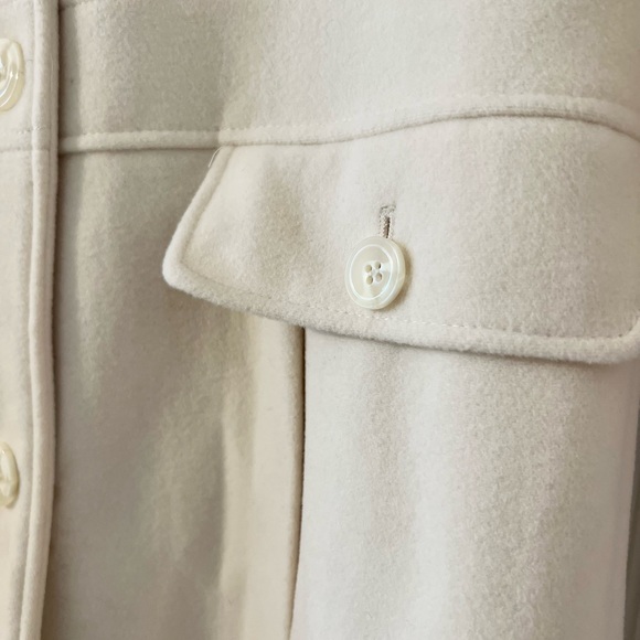 Cream Kenneth Cole Pea Coat - Picture 2 of 7